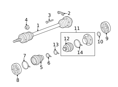 Drive Axles for 2011 Porsche Boxster #1