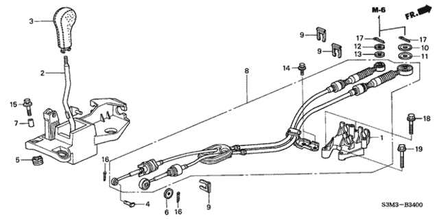 Shift Lever for 2003 Acura CL #0