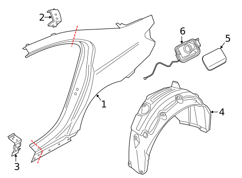 Quarter Panel & Components for 2021 BMW 740i #0