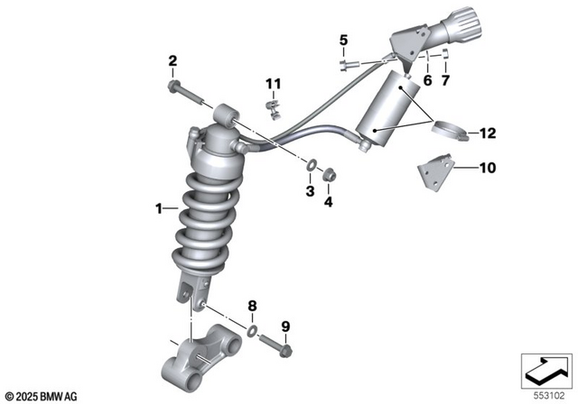 7129952121 - : Hose Clamp for BMW-Motorrad Image