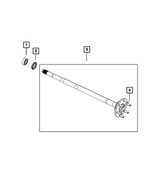 68349987AB - Differential and Drive Line: Axle Rear Shaft, Left for Mopar Image