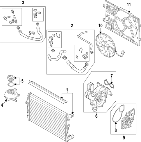 Radiator & Components for 2025 Volkswagen GTI #3