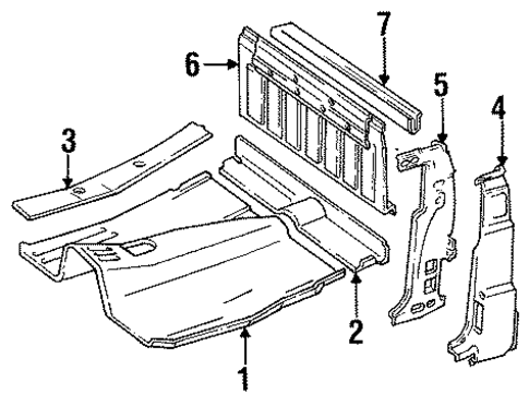 Side Panel for 1988 Jeep Comanche #0