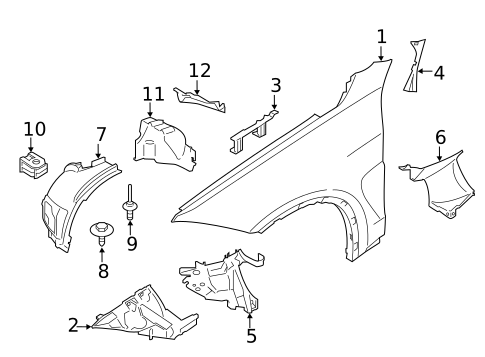 Fender for 2016 BMW X5 #0