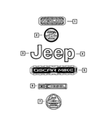 68498488AA - : Front Fender Medallion for Jeep: Gladiator Image