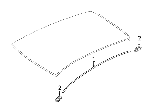 Exterior Trim - Roof for 2021 Nissan Versa #0