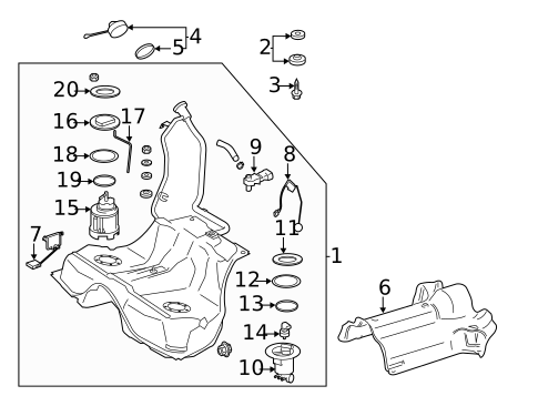 Fuel System Components for 2012 Mercedes-Benz CL600 #0