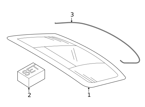 Glass - Lift Gate for 2019 Porsche Panamera #0