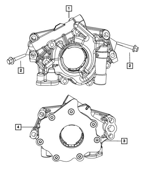 Engine Oiling, Oil Pan and Indicator (Dipstick) for 2017 Ram 3500 #2