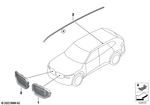 51139882977 - : Front Ornamental Grille Left for BMW Image