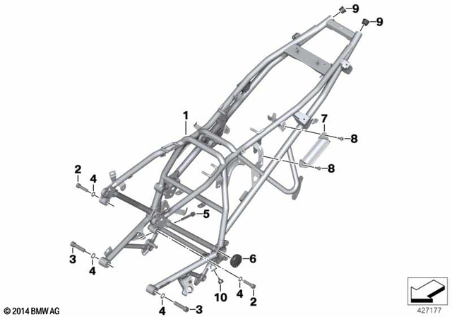 46517686732 - Frame and Mounting Parts: Isa Screw - M10X40-8.8 for BMW-Motorrad Image
