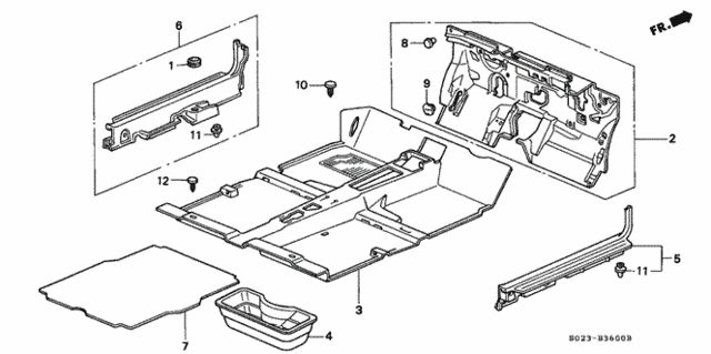 Floor Mat for 2000 Honda Civic #0