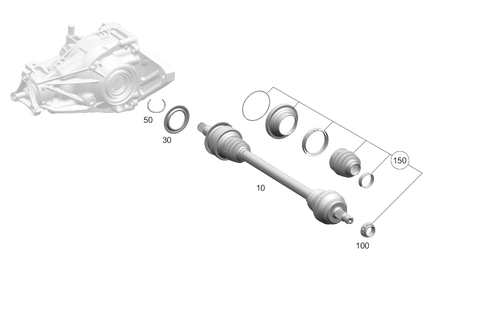 Axle Shaft for 2019 Mercedes-Benz C43 AMG #0