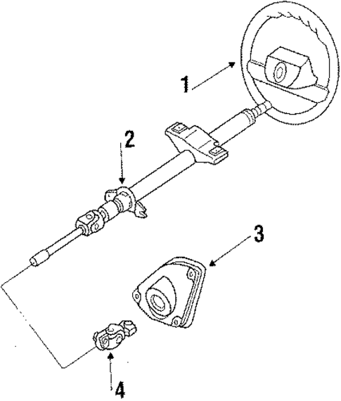 Steering Column & Wheel for 1984 Nissan Stanza #0