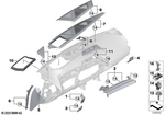 51459630581 - : Cover, Center Speaker for BMW Image