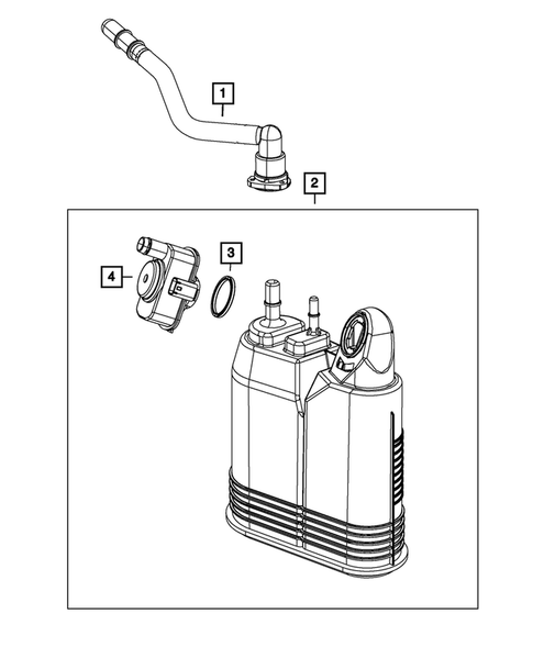 Vacuum Canister/Leak Detection Pump for 2019 Jeep Grand Cherokee #0