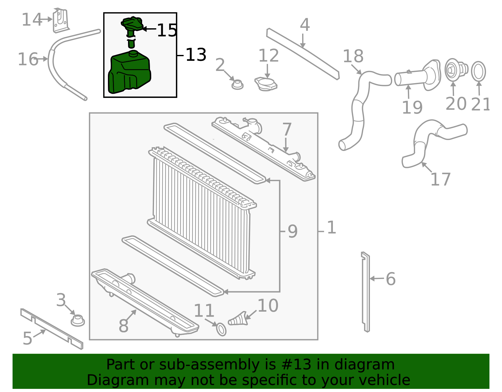 16470-0P020 - Engine Coolant Reservoir 2007-2011 Toyota Camry | High ...