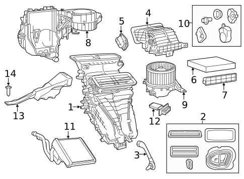 Blower Motor & Fan for 2019 Ram ProMaster City #0