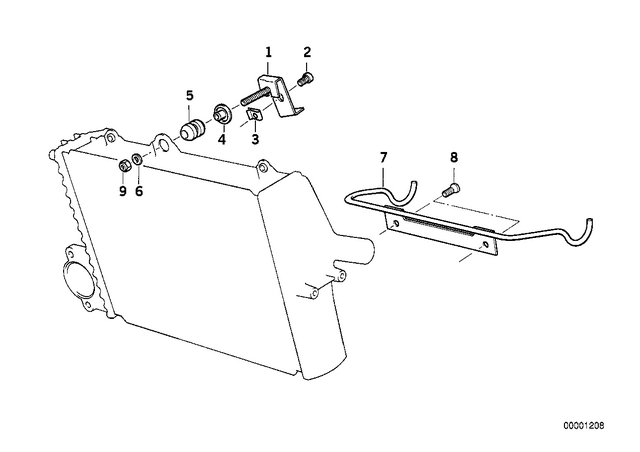 17111464172 - Cooling: Holder -  for BMW-Motorrad Image