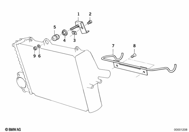17111464172 - Cooling: Holder -  for BMW-Motorrad Image