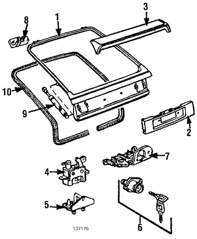 445827023B - Body: Lift Gate for Audi Image