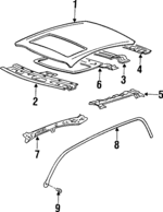 7138129000 - : Side Rail for Hyundai: Elantra Image