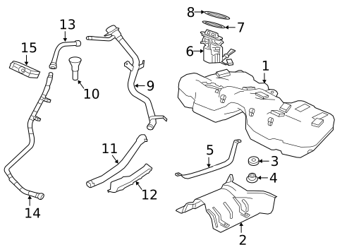 Fuel System Components for 2017 Jaguar XF #0