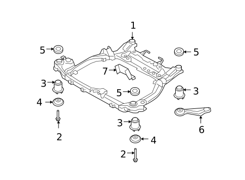Suspension Mounting for 2009 Kia Rondo #0