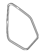 561867913H - Body: Weather-strip On Body for Volkswagen: Passat Image