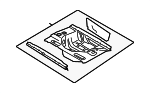 41127263818 - Body: Rear Floor Pan for BMW MINI Image