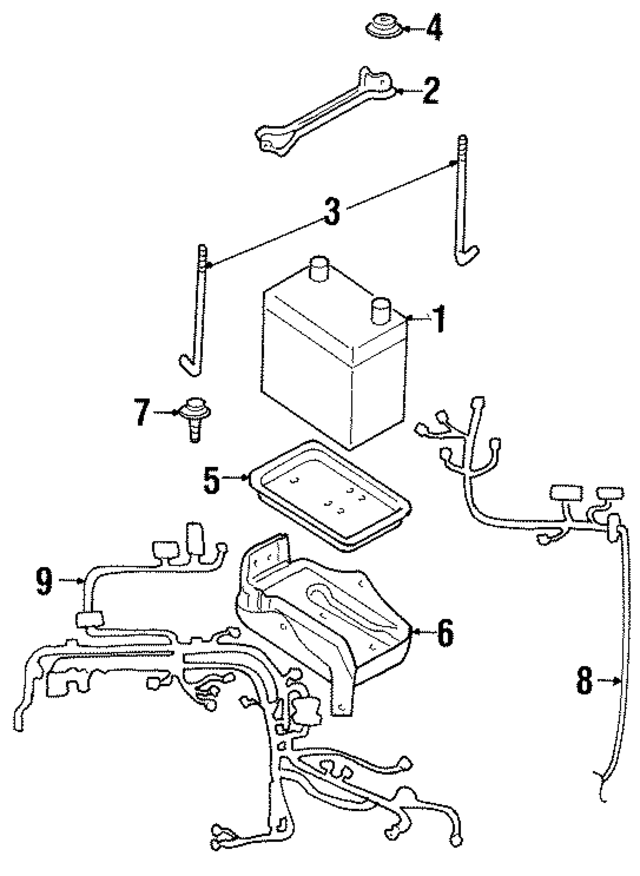 2441008S72 - Electrical: Battery for INFINITI: G20 Image