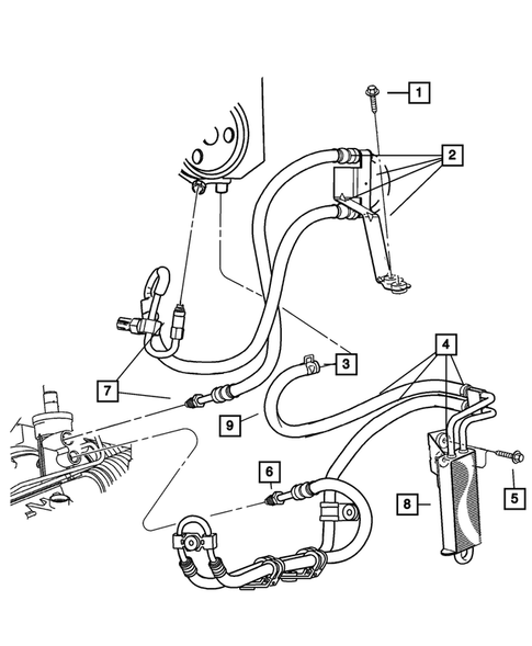 Power Steering Hoses for 2011 Dodge Nitro #0
