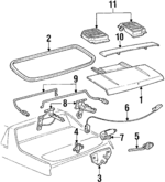 20561507 - Body: Grille for Pontiac: Fiero Image