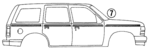 F3TZ7842604CB - Body: Stripe Tape for Ford: Explorer Image