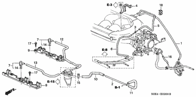 Tubing (-'01) for 2000 Honda Odyssey #0
