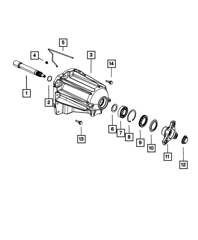 52108647AA - 42RLE; 4-Speed; Automatic Transmission: Output Shaft Bearing for Mopar Image image