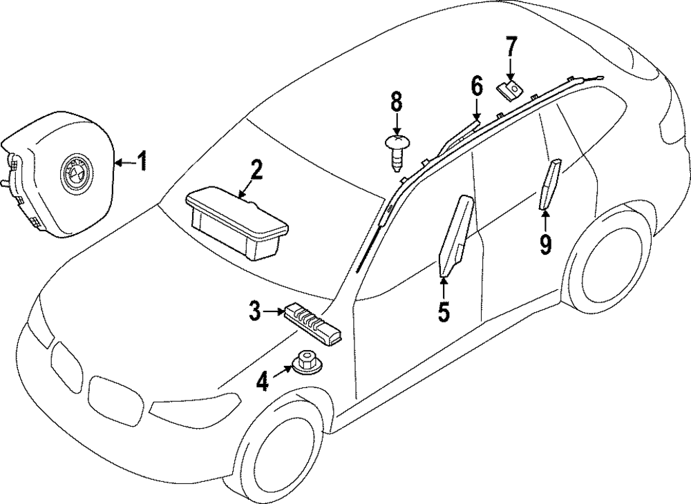 Ft Seat Air Bag - BMW (72-12-9-495-854)