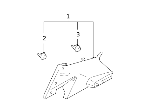 Interior Trim - Quarter Panels for 2010 Nissan Versa #1