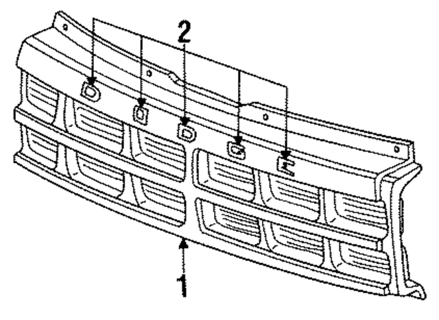 56003352 - Body: Grille for Mopar Image