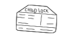 8249156B00 - Body: Child Lock Label for Suzuki Image