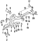 4A0803405A - Body: Front Rail for Audi: 100, 100 Quattro, A6, A6 Quattro, S4, S6 Image