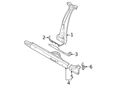 Center Pillar & Rocker for 2024 Audi A3 Quattro #0