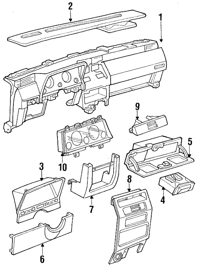 4549170 - Body: Instrument Panel for Mopar Image