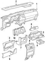 P808KB7 - Body: Instrument Panel for Mopar Image