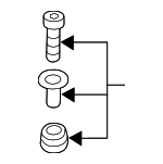 5N0198093 - Cooling System: Auxiliary Pump Mount Kit for Audi: A3, A3 Quattro, A5, A5 Quattro, A8 Quattro, allroad, Q3, Q3 Quattro, Q5, RS3, RS5, RS7, S3, TT Quattro, TTS Quattro Image
