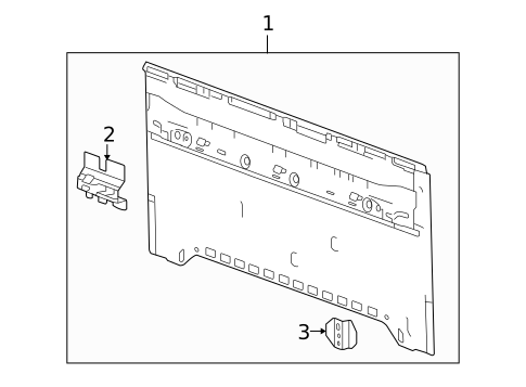 Back Panel for 2006 Isuzu i-350 #0