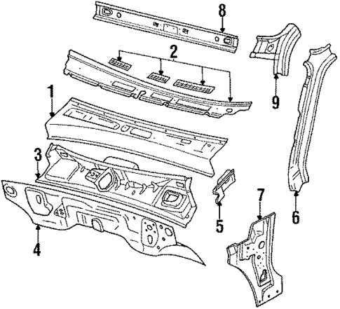 Cowl for 1992 Isuzu Pickup #0