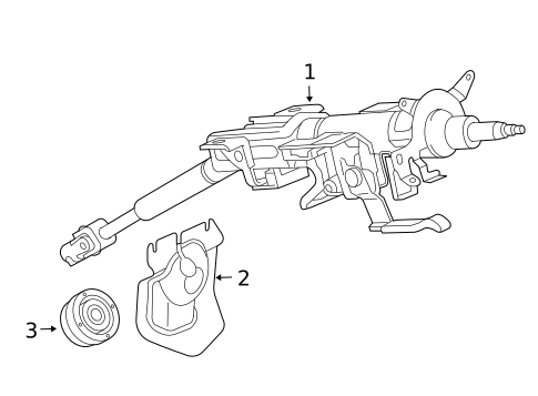 Steering Column Assembly for 2005 Mazda 6 #0