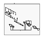 495012E201 - : 2005-2009 Hyundai Tucson - Axle Assembly for Hyundai: Tucson Image
