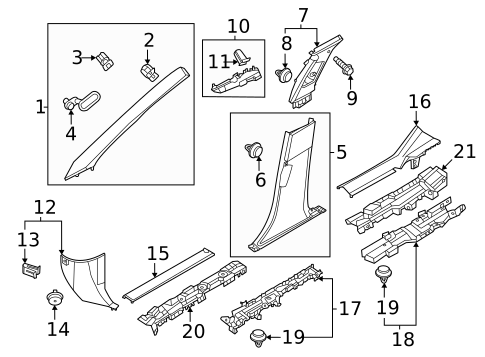 Interior Trim - Pillars for 2023 Nissan ARIYA #0